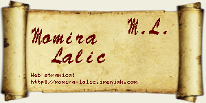 Momira Lalić vizit kartica